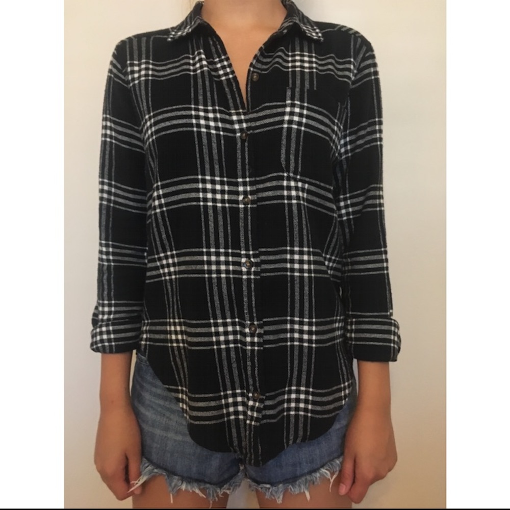 Hollister plaid flannel shirt
